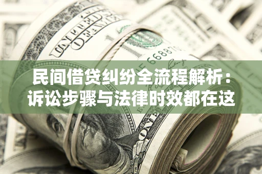 武汉民间借贷纠纷全流程解析：诉讼步骤与法律时效都在这儿了