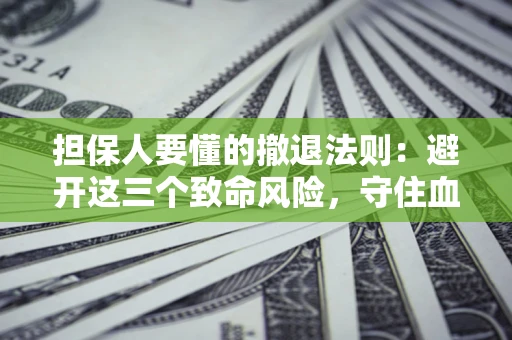 武汉担保人要懂的撤退法则：避开这三个致命风险，守住血汗钱