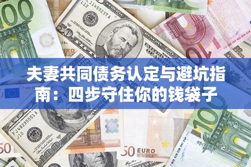 武汉夫妻共同债务认定与避坑指南：四步守住你的钱袋子