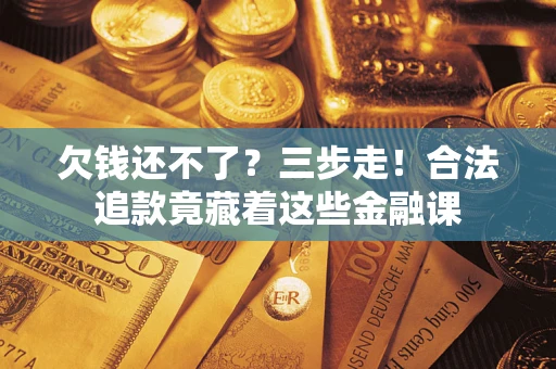 武汉欠钱还不了？三步走！合法追款竟藏着这些金融课