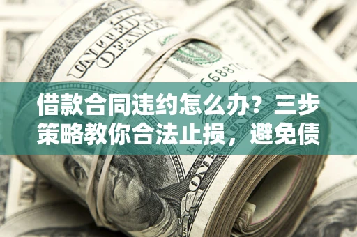 武汉借款合同违约怎么办？三步策略教你合法止损，避免债务危机升级