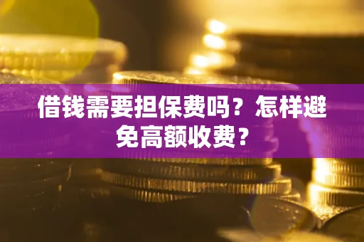 武汉借钱需要担保费吗？怎样避免高额收费？
