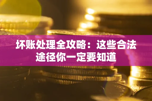 武汉坏账处理全攻略：这些合法途径你一定要知道