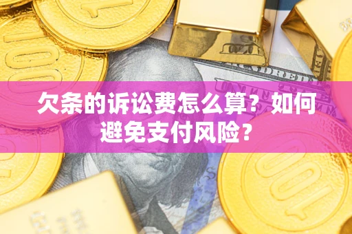 武汉欠条的诉讼费怎么算？如何避免支付风险？