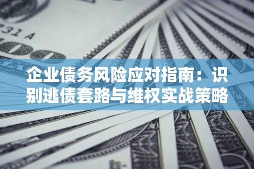 武汉企业债务风险应对指南：识别逃债套路与维权实战策略