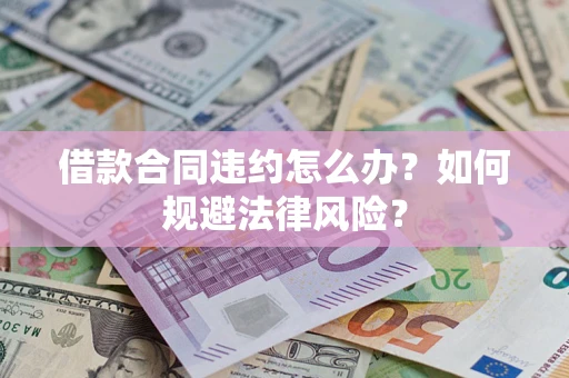 武汉借款合同违约怎么办？如何规避法律风险？