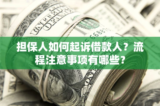 武汉担保人如何起诉借款人？流程注意事项有哪些？